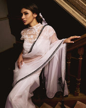 Load image into Gallery viewer, Vintage White Saree 🤍 Adorned by Mouni Roy
